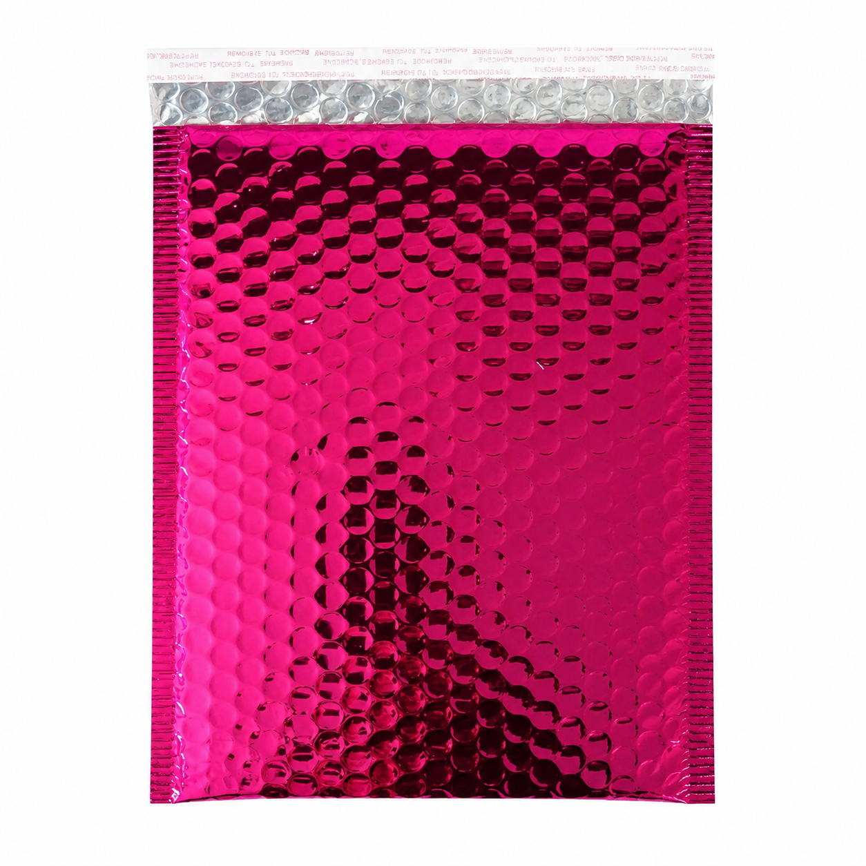 10.5"x16" Self-Sealing Metallic Pink Poly Bubble Mailer