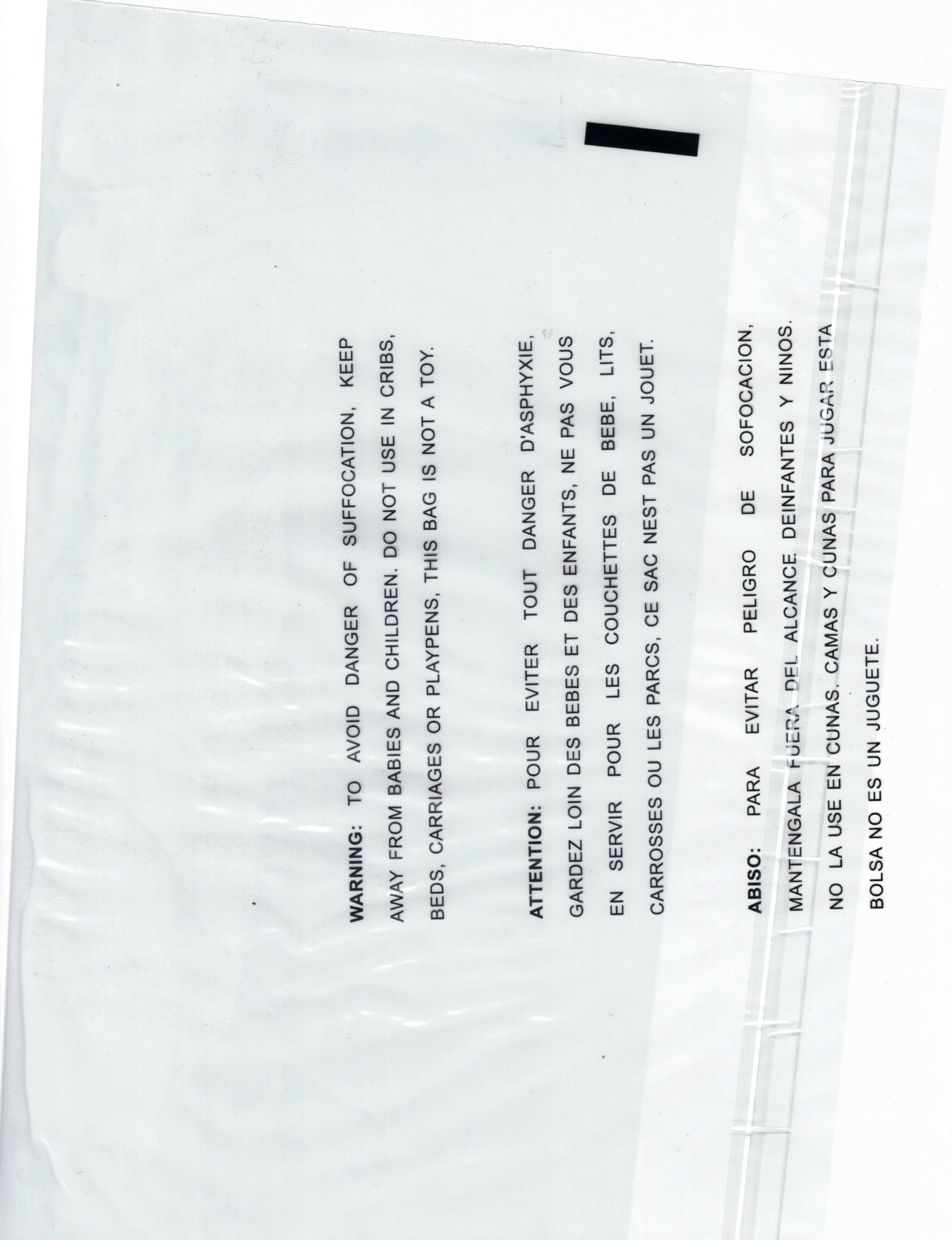 2 Pack 11"x14" Clear Poly Bag, Sets of 100; Self-Sealing Suffocation Warning Mailer Bags