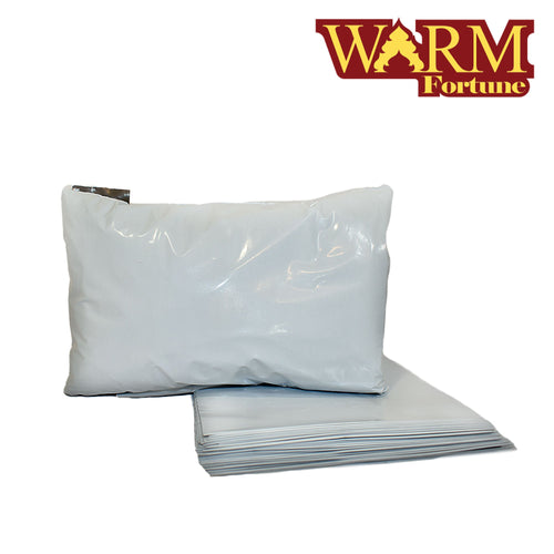 10 Pack 10"x13" Poly Mailer, Sets of 100 (White/Gray) - Self Sealing Mailing Bag Strong & Opaque