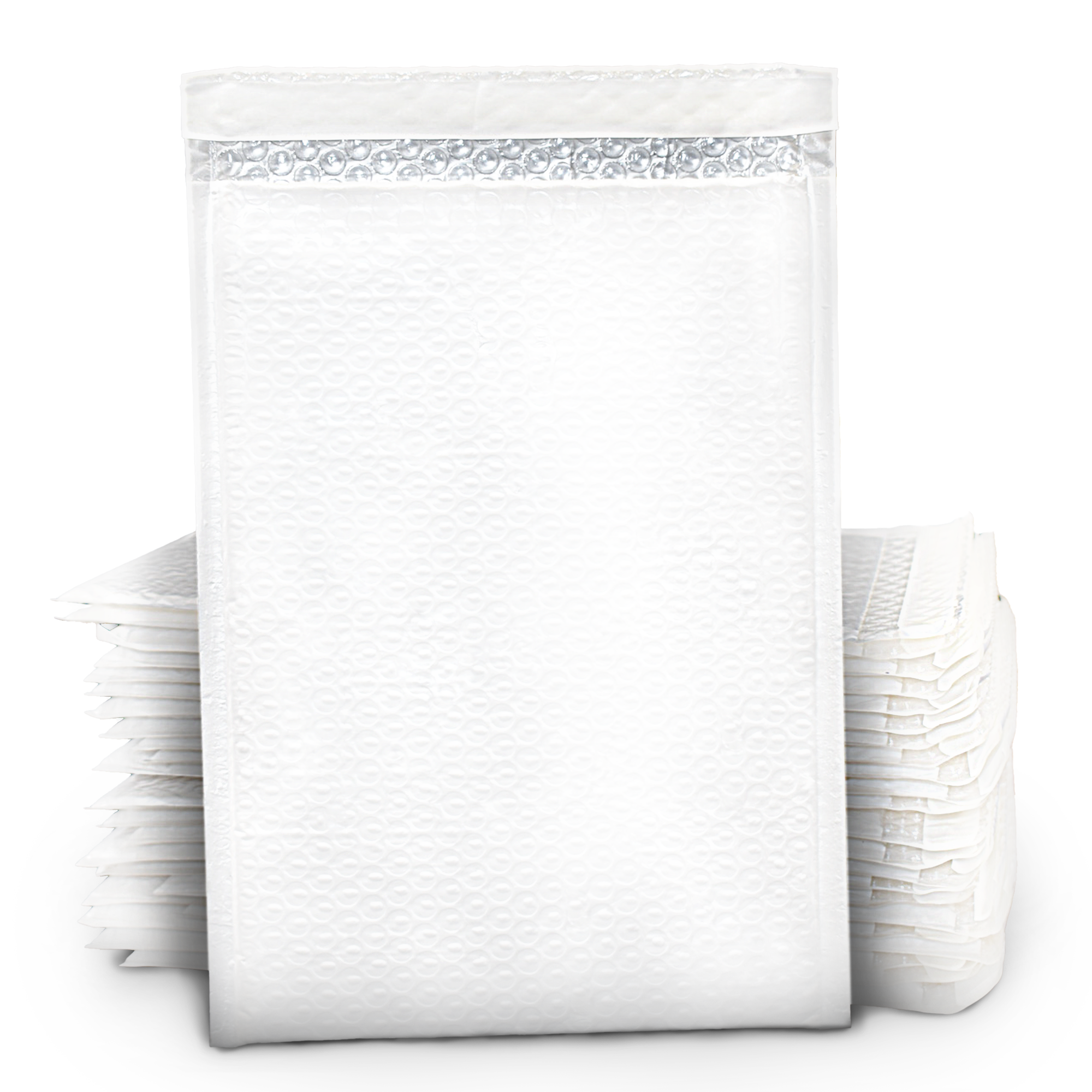 Bubble Poly Mailer, 8”x12” (White/Gray)