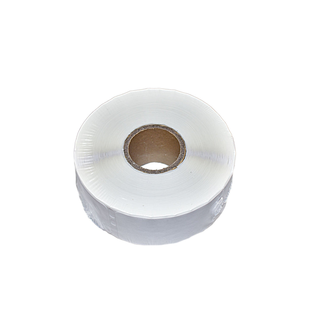 20 Rolls Multipurpose Adhesive White Paper Labels - 1”x2-⅛”, 500 pcs