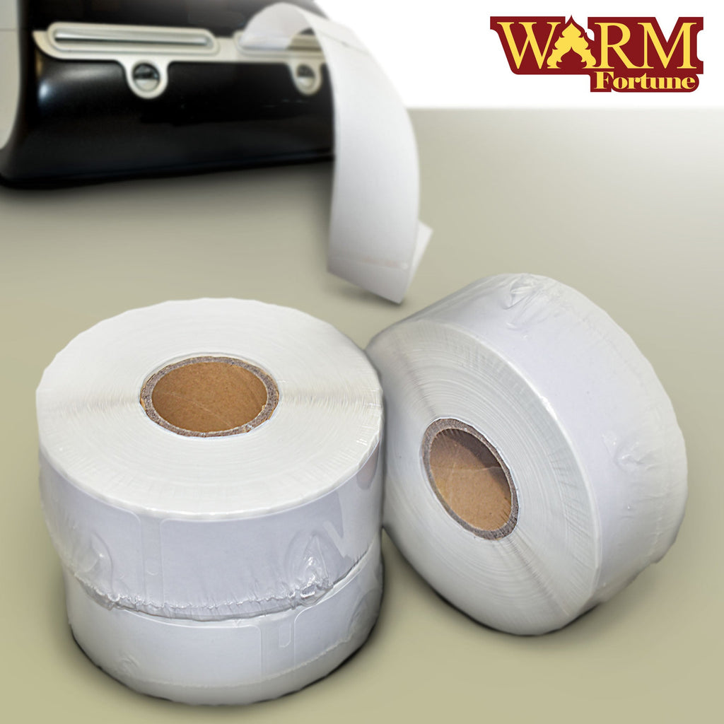 Address & Multipurpose Adhesive White Paper Labels (1”x2-⅛, 1-⅛”x3-½)