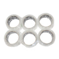 6 Rolls 2”x55YD, 2.4mil Carton Sealing Clear Packing Tape Box Shipping